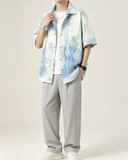 Men Tie Dye Short Sleeve Shirt